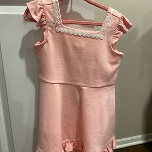 NWT Janie and Jack pink dress and coordinating white sweater